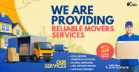 Amarelo Moving Services Facebook 共享图片 Template