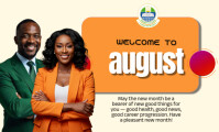 Żółty Welcome to August Legale USA Template