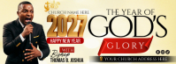 Gelb New Year Church Celebration Фотография обложки профиля Facebook Template