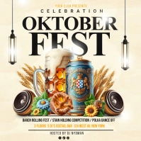 Yellow Professional Oktober Fest  Instagram P Instagram-bericht template