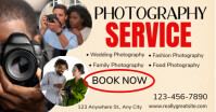 Yellow Professional Photography Service Facebook Ad template