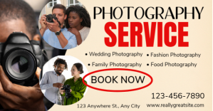 Yellow Professional Photography Service Facebook Ad template