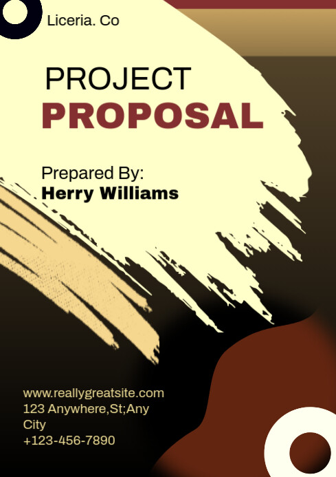 Yellow Professional Project Proposal  A4 template