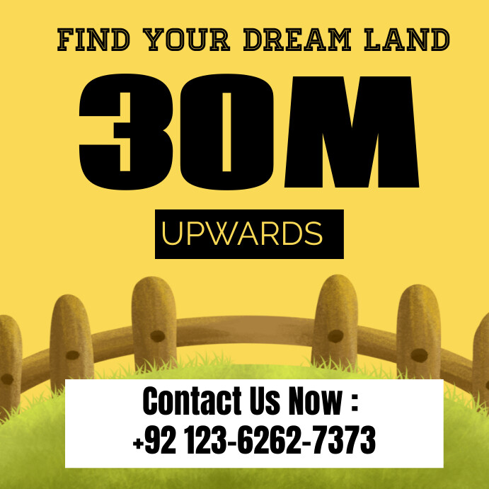 Yellow Professional Property Sale Square (1:1 Template | PosterMyWall