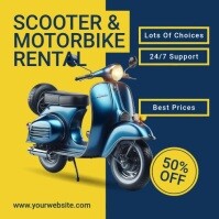 Motorbike Rental Instagram Ad Template | PosterMyWall