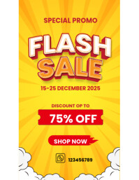 Yellow Professional Special Promo Sale Flyer (us Letter) template