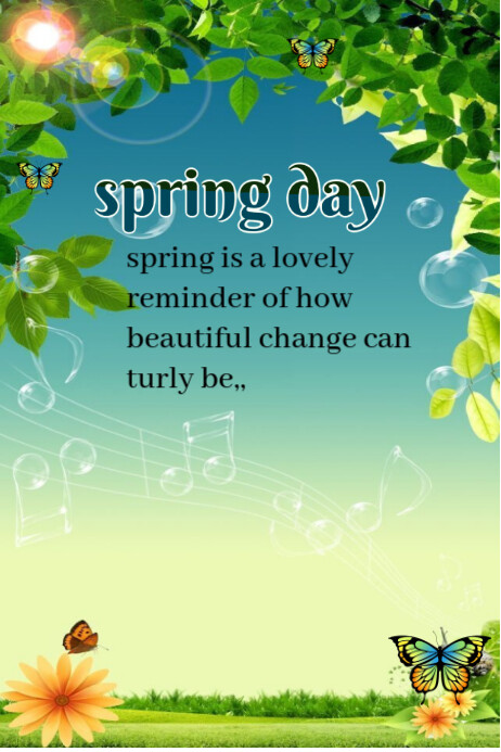 Copy of Yellow Professional Spring Day Poster | PosterMyWall