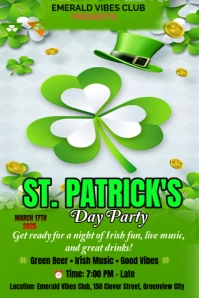 Yellow Professional St Patrick's Day Design  Pinterest Graphic template