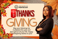 Yellow Professional Thanksgiving  Poster Plakat template
