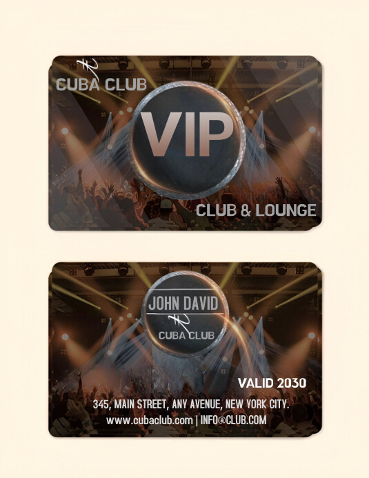 Yellow Professional Vip Card Template Flyer | PosterMyWall