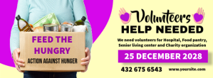 Yellow Professional Volunteers We Need You Fa Facebook-coverfoto template