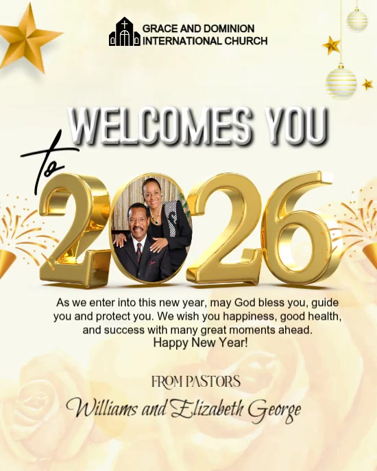 New Year Church Welcome Template | PosterMyWall