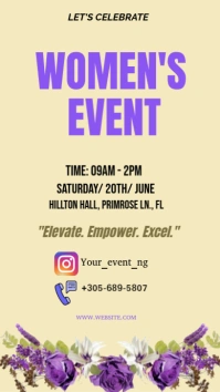 Yellow Professional Women's Event Instagram Story template