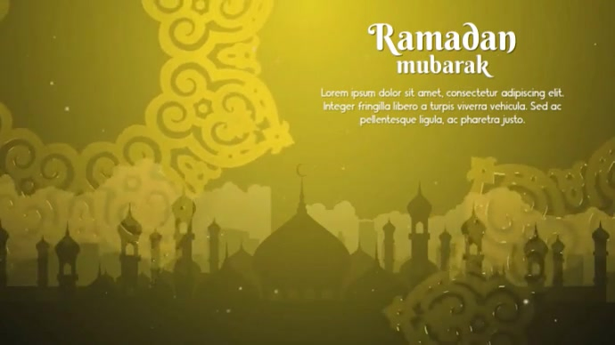 Yellow Ramadan Celebration Digital Display Video Template | PosterMyWall