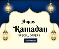 Gelb Ramadan Special Offers Stort rektangel Template