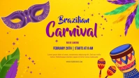 Yellow Rio Carnival Pos Twitter template