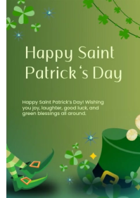 Amarelo Saint Patrick's Day Celebration A6 Template