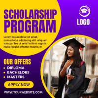 Yellow Scholarship Program Instagram Post Instagram-Beitrag template