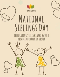 Yellow Sisters Day Flyer Volantino (US Letter) template