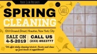 Yellow Spring Cleaning Deal Banner Digital Display (16:9) template