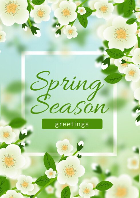 Yellow Spring Season Flyer A3 Template | PosterMyWall