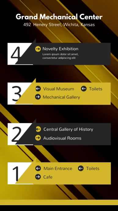 Directory Poster Example Poster Board Layout Template