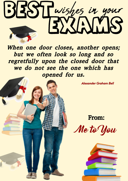 Copy of Yellow Success Card Template A4 | PosterMyWall