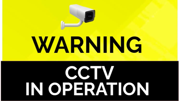 Yellow Typographic Caution And Warning Digital Display (16:9) Template ...