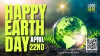 Yellow Typographic Earth Day Youtube Thumbnail template