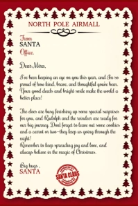 Yellow Typographic Santa Letter To Kids Pinterest Graphic template