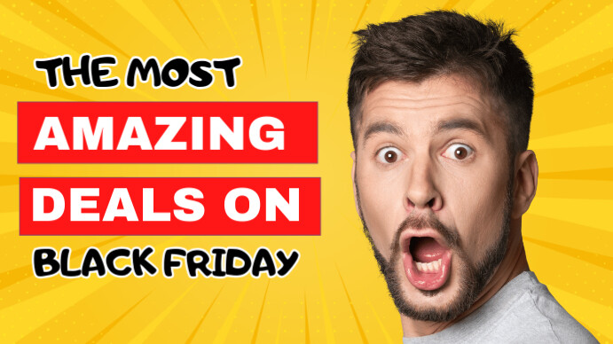 Yellow Typographic Ye Youtube Thumbnail template