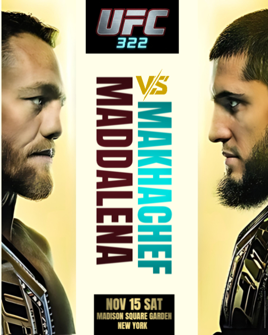 Yellow Ufc 322 : Maddalena Vs Makhachef Instagram Portrait Template ...