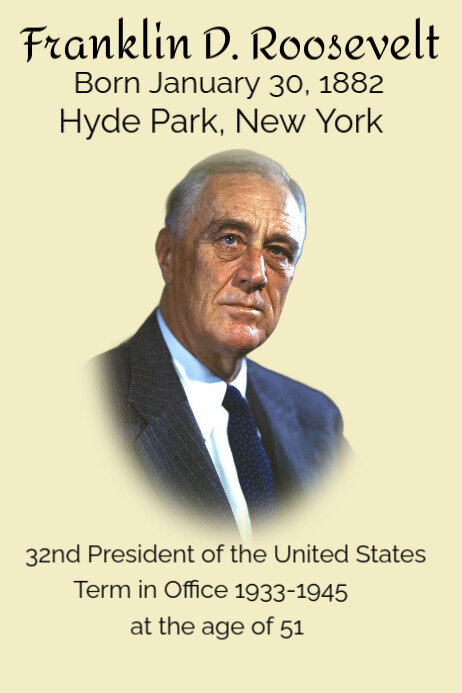 Yellow Usa President History Poster Template | PosterMyWall