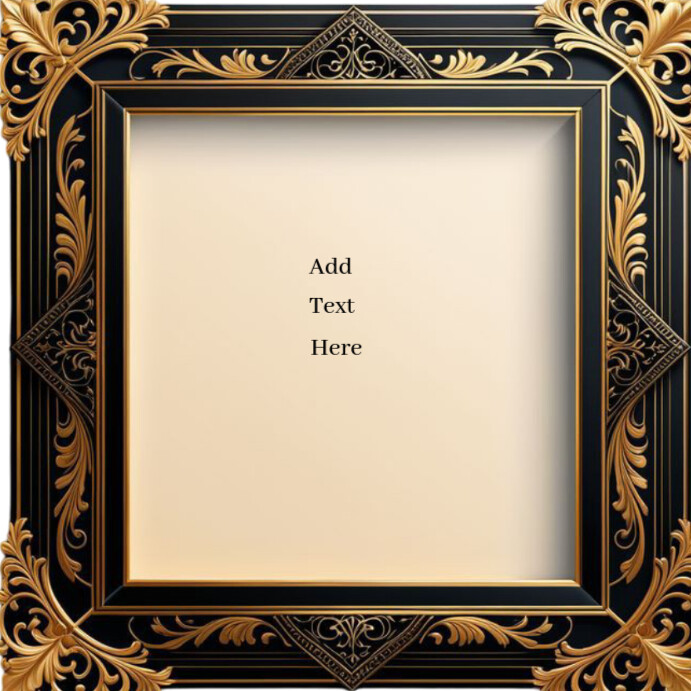 Copy of Yellow Vintage Brown Frame Instagram Post | PosterMyWall