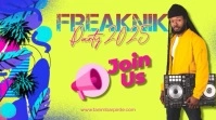 Yellow Vintage Freaknik Party 2025 Digital Display (16:9) template