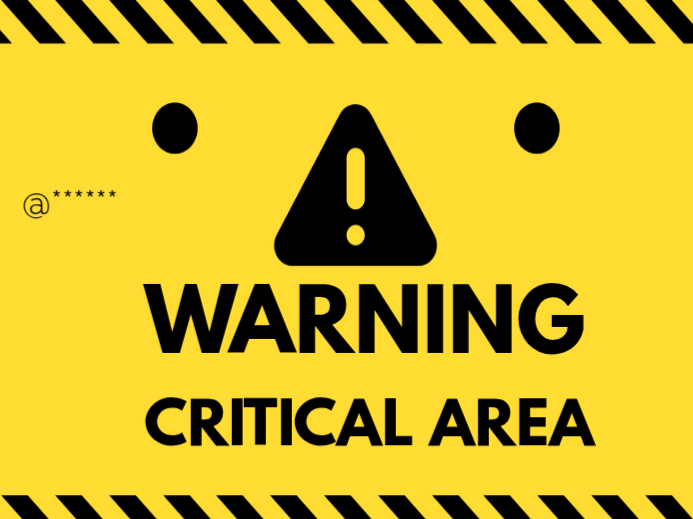 Example Warning Sign Yellow Yellow Warning Sign Yard Signs Template | PosterMyWall