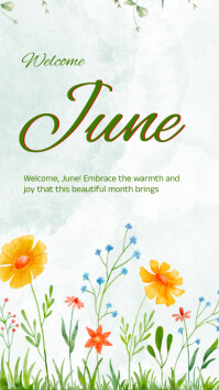 June Day Web Design Examples Welcome to June Template | PosterMyWall