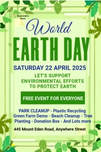 Yellow  World Earth Day Tumblr Graphic Ihluzo le-Tumblr template