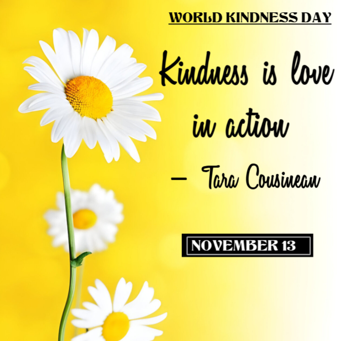Copy of Yellow World Kindness Day Instagram Post | PosterMyWall