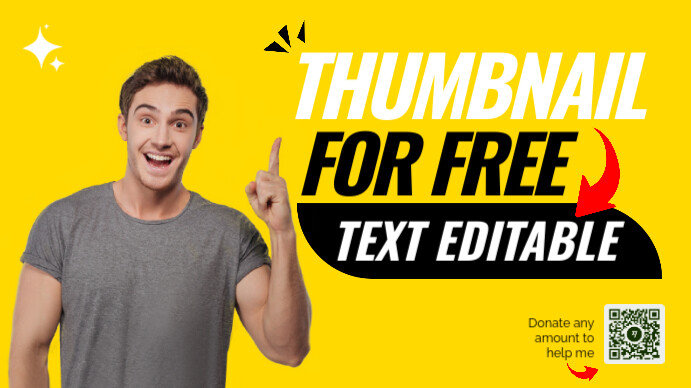 Yellow youtube thumbnail digital display template