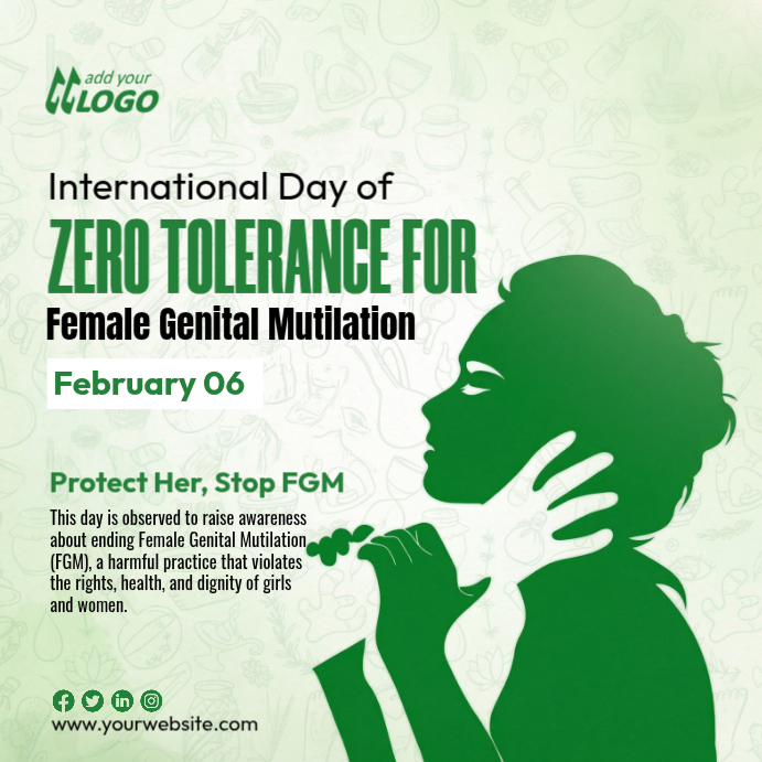 Copy of Yellow Zero Tolerance for Female Genital Mutilation Instagram ...
