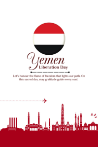 yemen liberation day Plakat template