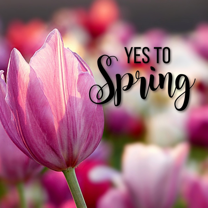 Yes To Spring Instagram Post Template | PosterMyWall