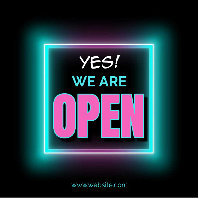 Copy of Yes we're open | PosterMyWall