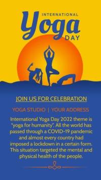 Yoga,event,health fitness Instagram Story template