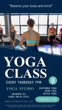Yoga,event,health fitness Historia de Instagram template