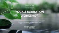 Yoga & Meditation Workshop Course Seminar Ad Digital Display (16:9) template