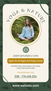 yoga & nature instagram story advertising tem template