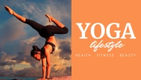 yoga and fitness blog header design template