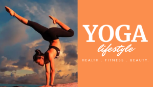 yoga and fitness blog header design template